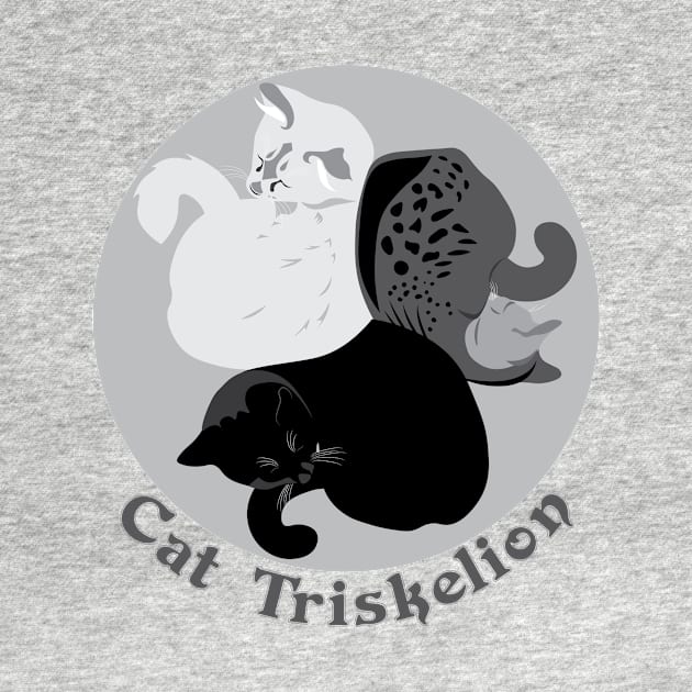 Cat Triskelion by CarynsCreations